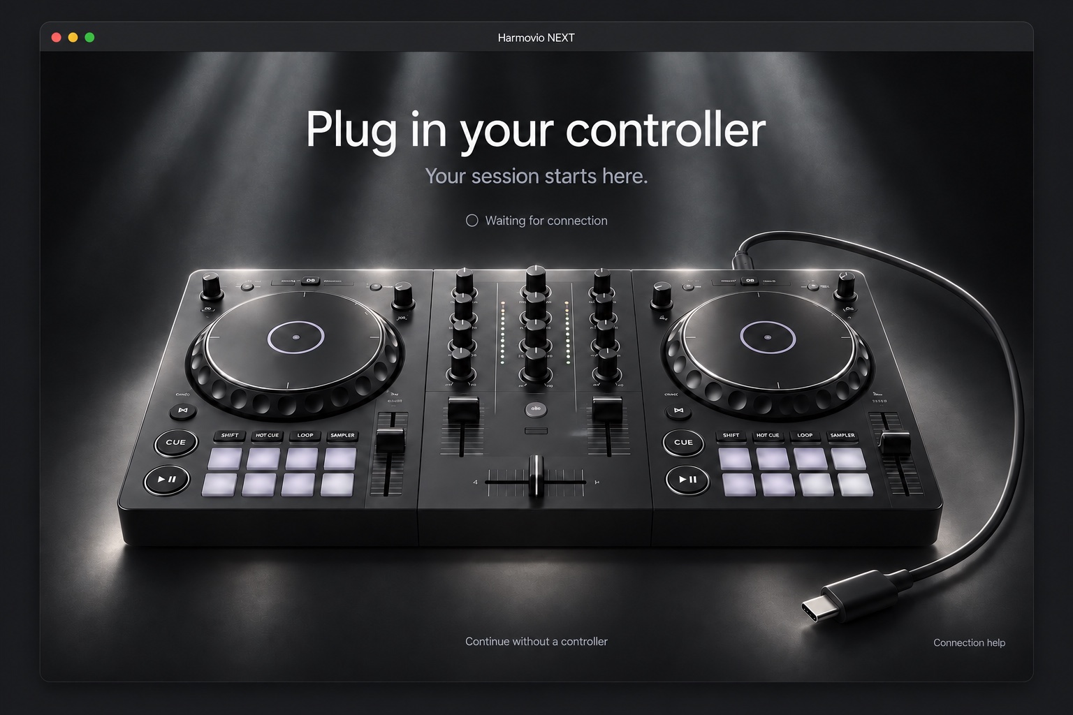Interactive DJ controller for Harmovio Academy